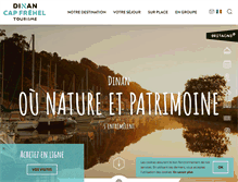 Tablet Screenshot of dinan-tourisme.com